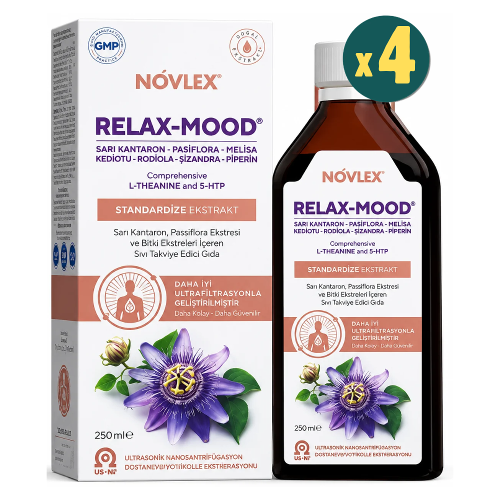 Novlex Relax Mood Sarı Kantaron ve Passiflora 250 ml 4 Adet Fiyatları - Modern Eczane