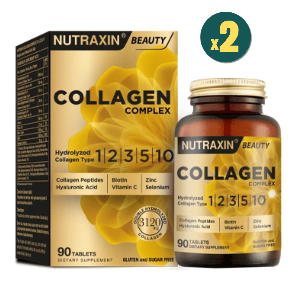 Nutraxin Collagen Complex Tip 1-2-3-5-10 3120 mg 90 Tablet 2 Adet Fiyatları - Modern Eczane