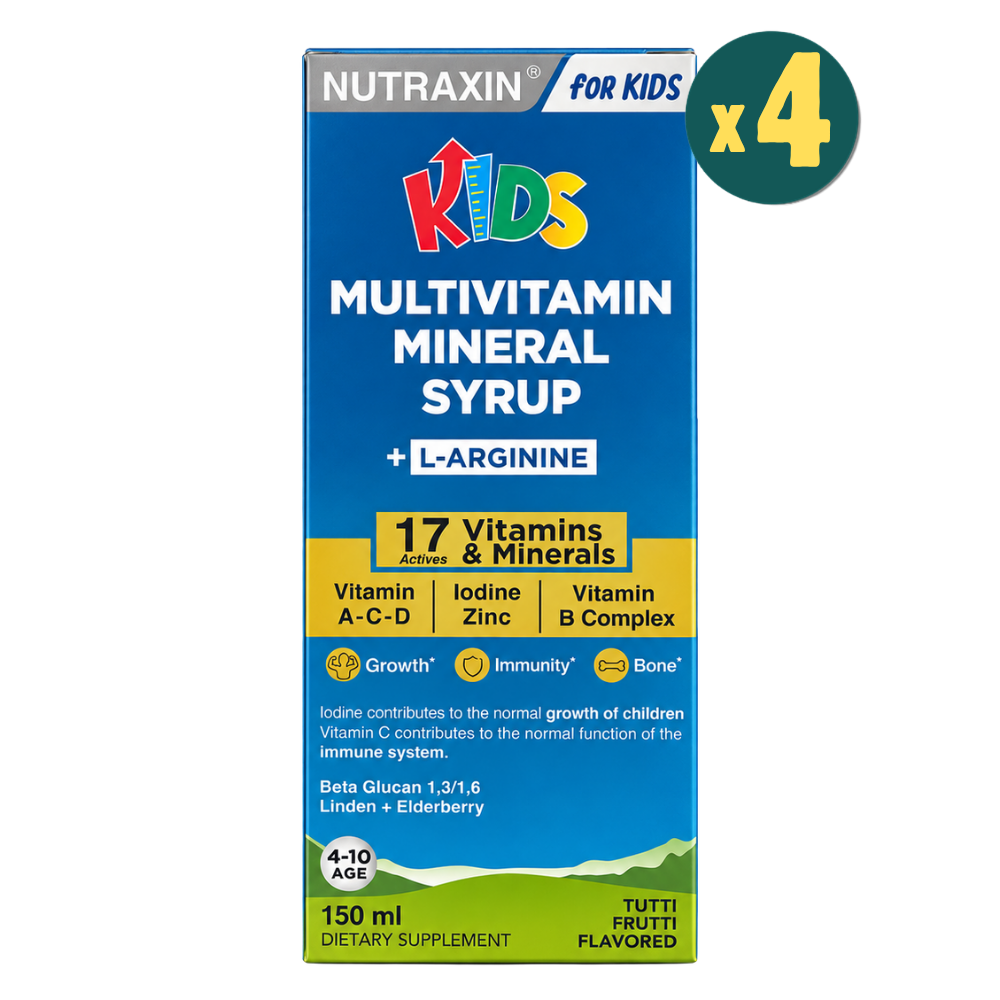 Nutraxin Kids Multivitamin Mineral Şurup 150 ml 4 Adet Fiyatları - Modern Eczane