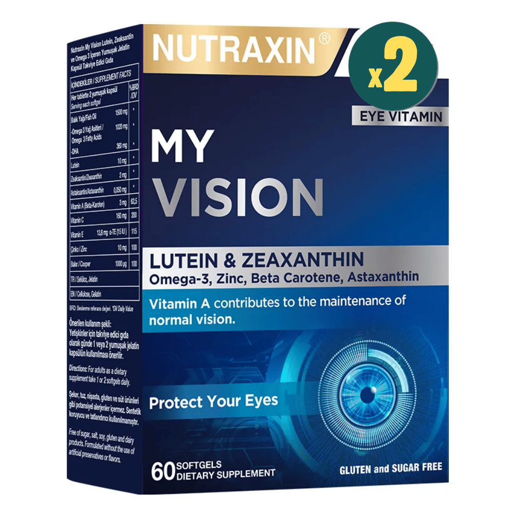 Nutraxin Plus My Vision 60 Kapsül 2 Adet Fiyatları - Modern Eczane