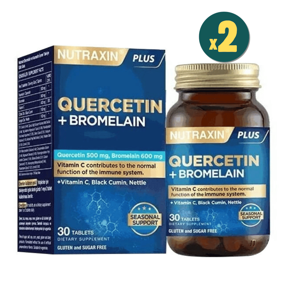 Nutraxin Quercetin + Bromelain 30 Tablet 2 Adet Fiyatları - Modern Eczane