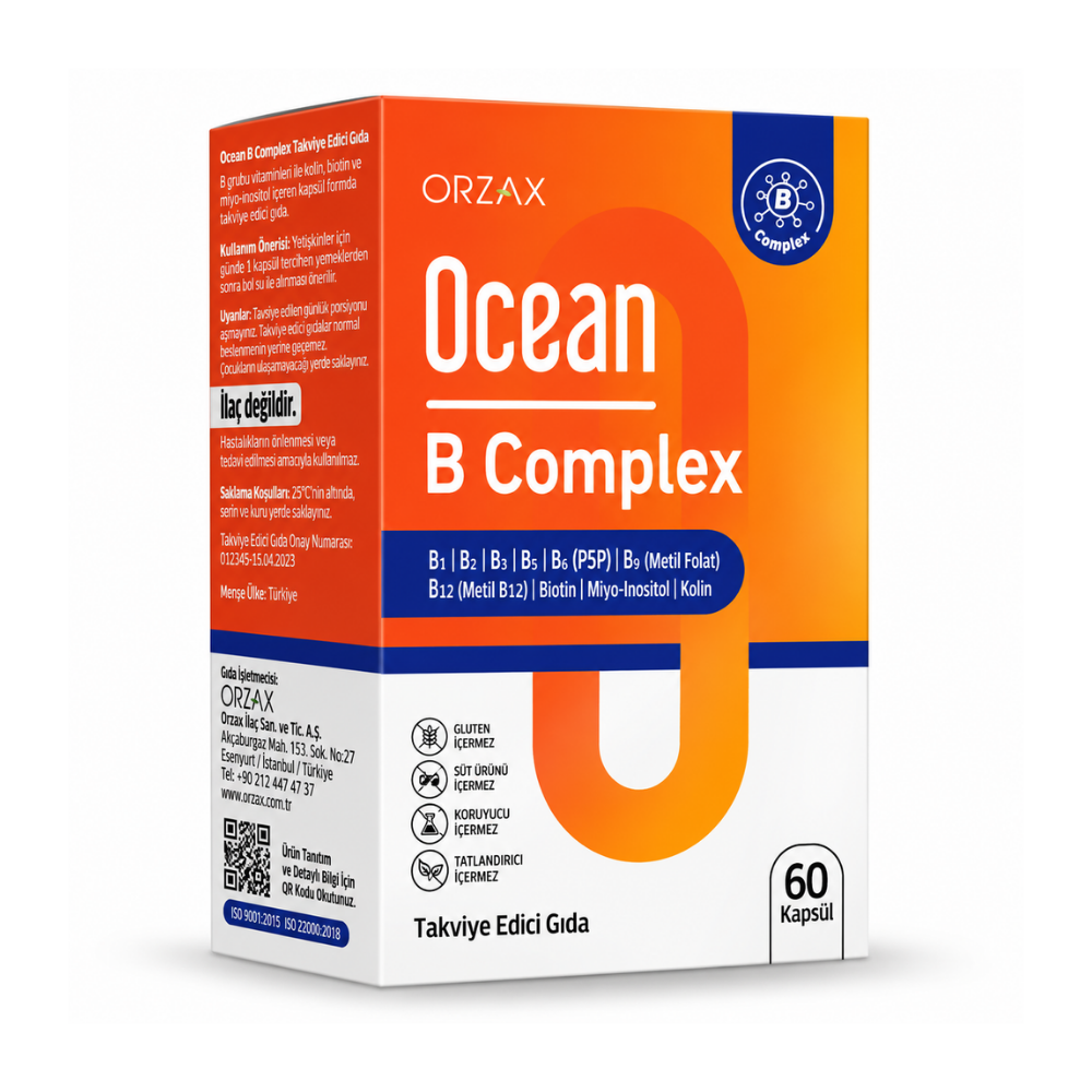 Ocean B Complex B Vitaminleri 60 Kapsül Fiyatları - Modern Eczane