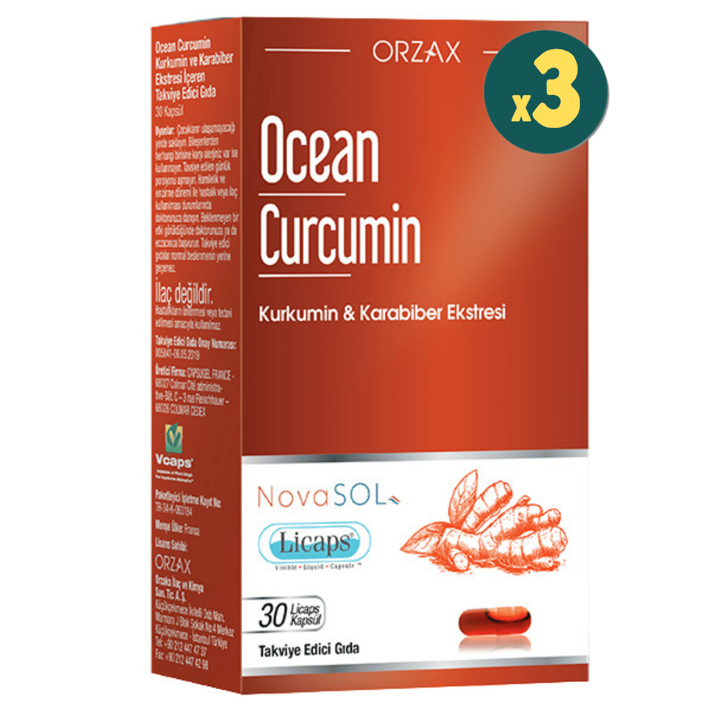 Ocean Curcumin 30 Kapsül 3 Adet Fiyatları - Modern Eczane