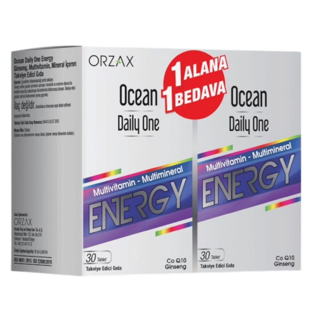 Ocean Daily One Energy 30+30 Tablet - %50 İndirimli Fiyatları - Modern Eczane