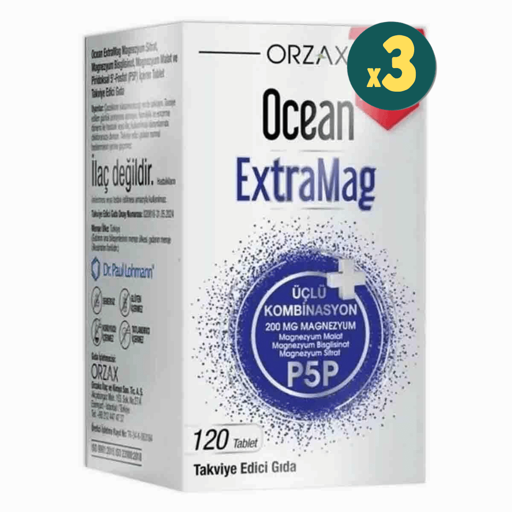 Ocean Extramag 120 Tablet 3 Adet Fiyatları - Modern Eczane