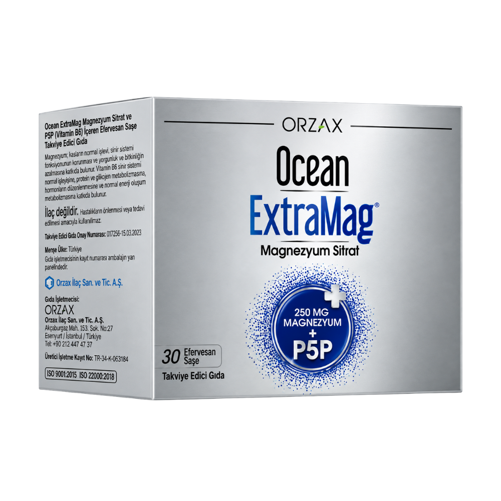 Ocean ExtraMag Magnezyum Sitrat 30 Saşe Fiyatları - Modern Eczane