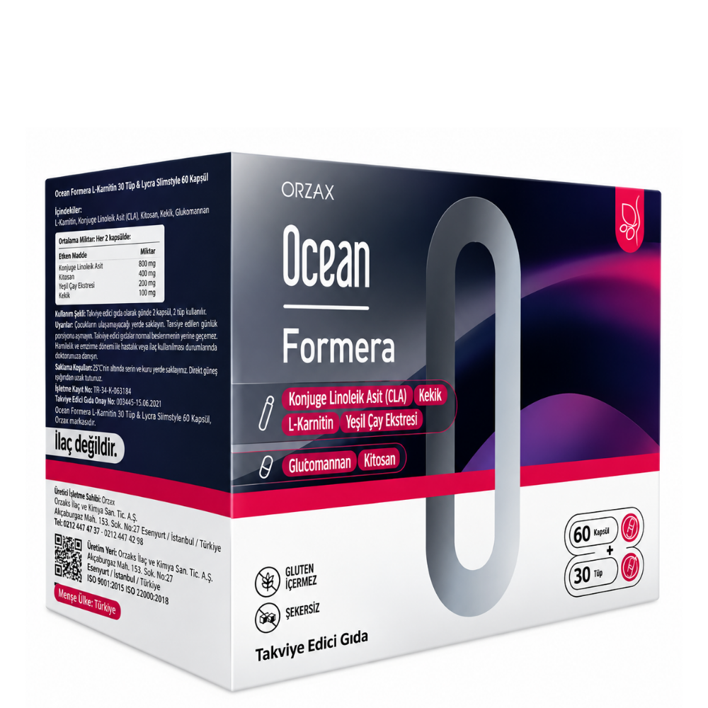 Ocean Formera L-Karnitin 30 Tüp + Glukomannan Fiyatları - Modern Eczane