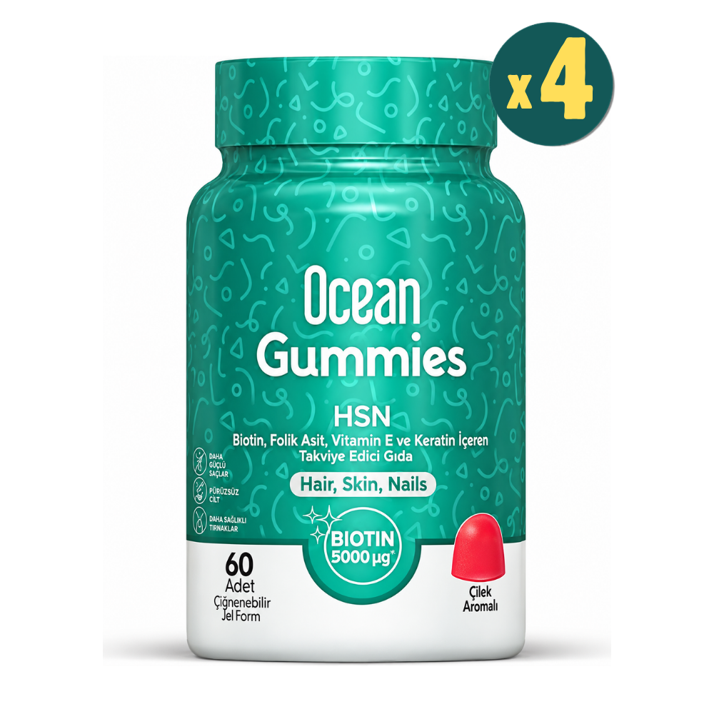 Ocean Gummies HSN 60 Jel Form 4 Adet Fiyatları - Modern Eczane