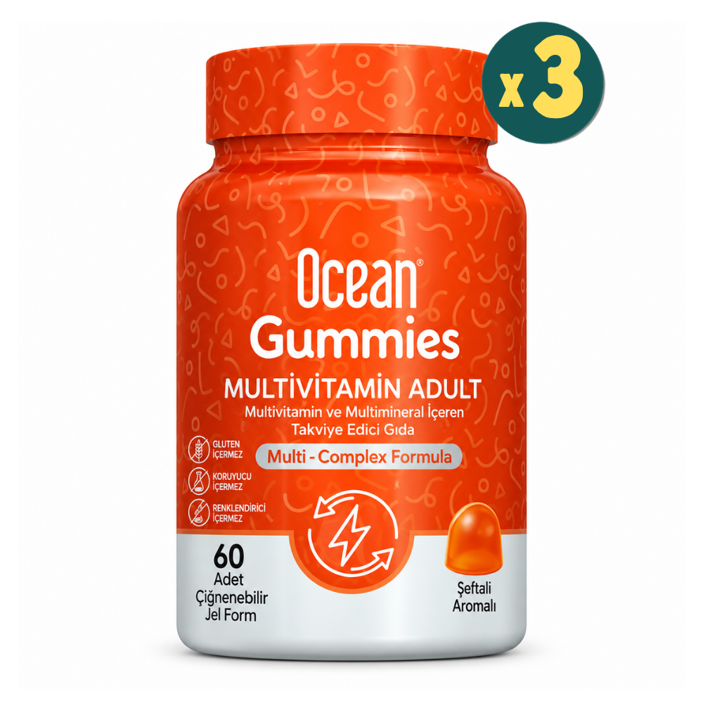 Ocean Gummies Multivitamin Adult 60 Jel 3 Adet Fiyatları - Modern Eczane