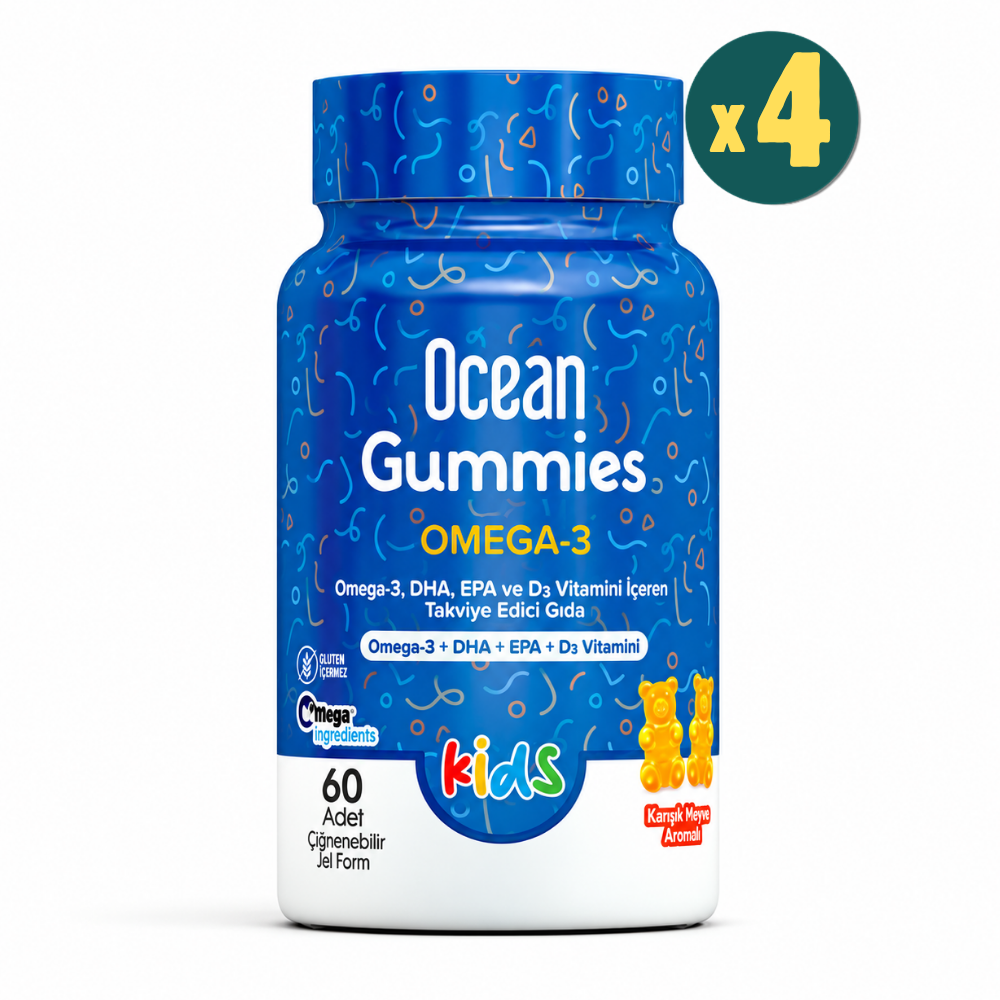 Ocean Gummies Omega-3 Kids 60 Jel Form 4 Adet Fiyatları - Modern Eczane 