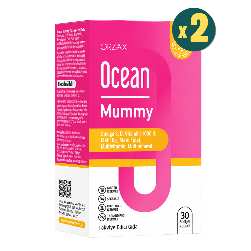 Ocean Mummy Balık Yağı 30 Kapsül 2 Adet Fiyatları - Modern Eczane