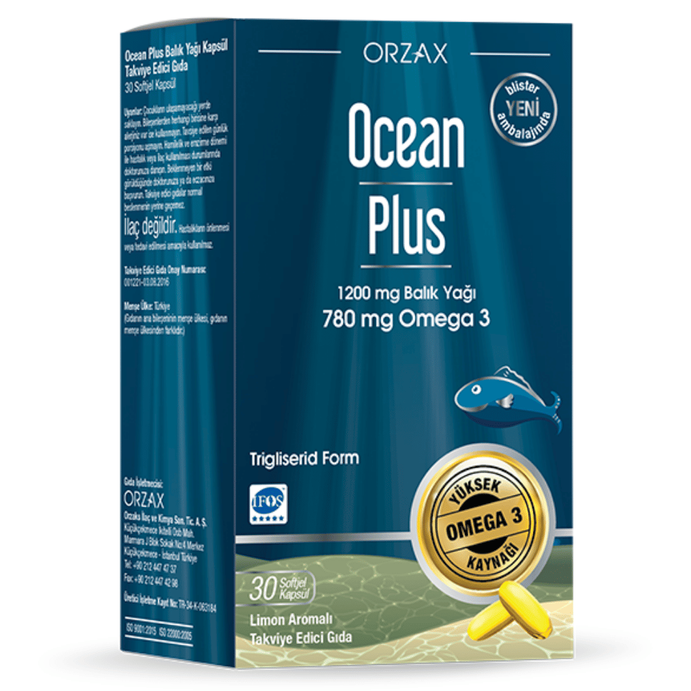 Ocean Plus 1200 mg 30 Kapsül Fiyatları - Modern Eczane