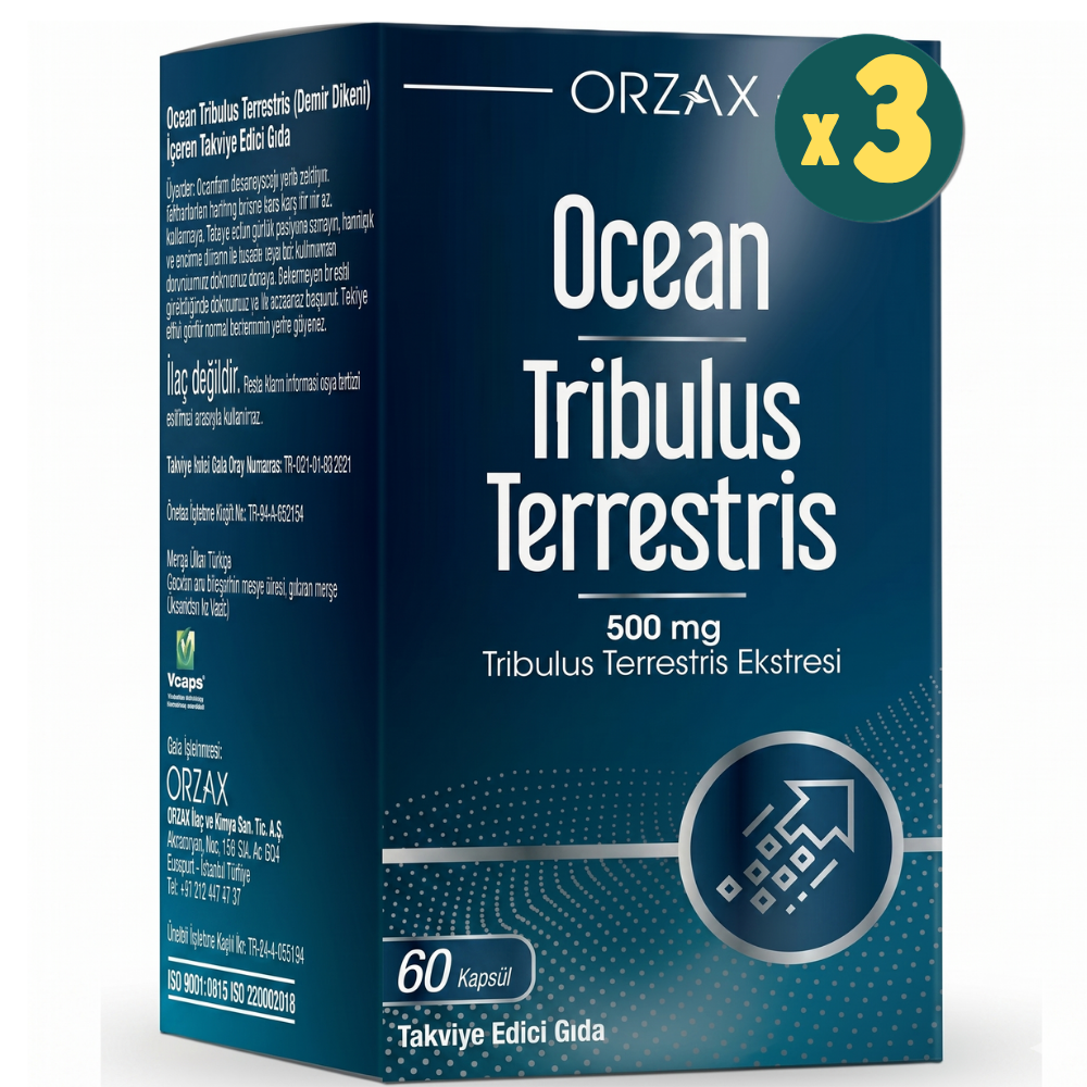 Ocean Tribulus Terrestris 60 Kapsül 3 Adet Fiyatları - Modern Eczane