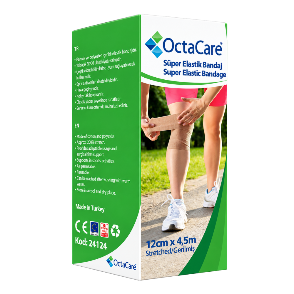 Octacare Süper Elastik Bandaj 12cm x 4,5m Fiyatları - Modern Eczane