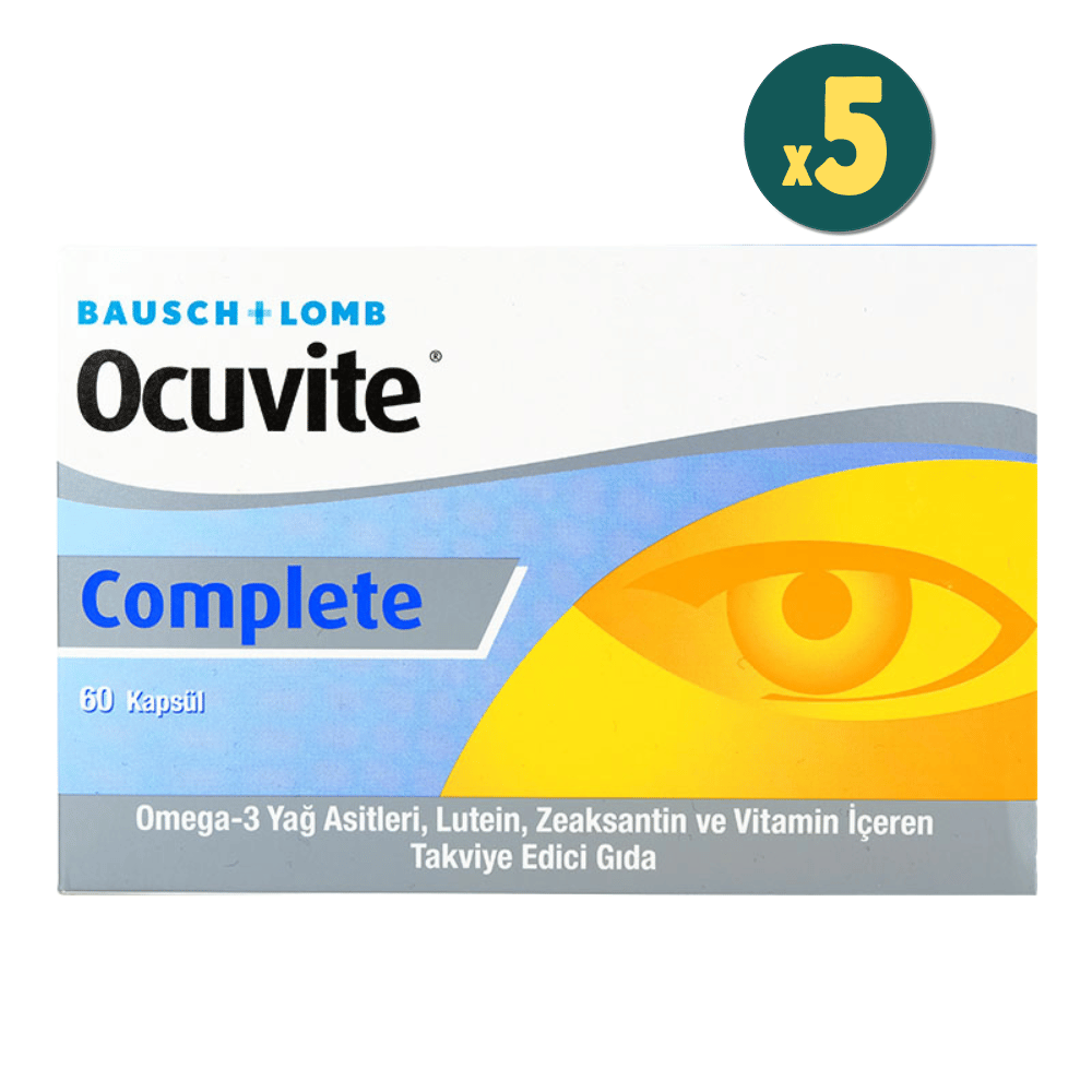 Ocuvite Complete 60 kapsül 5 Adet İndirimli Fiyatları - Modern Eczane