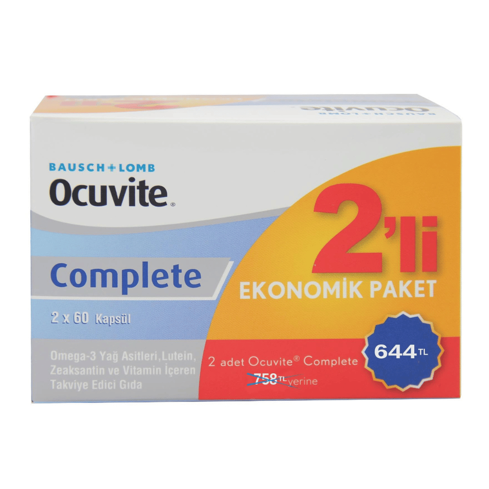 Ocuvite Complete 60 kapsül Fiyatları - Modern Eczane