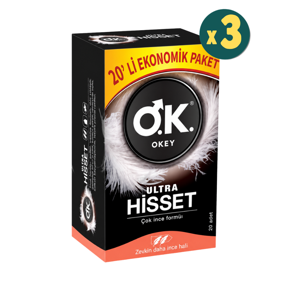 Okey Prezervatif Ultra Hisset 20'li 3 Adet Fiyatları - Modern Eczane