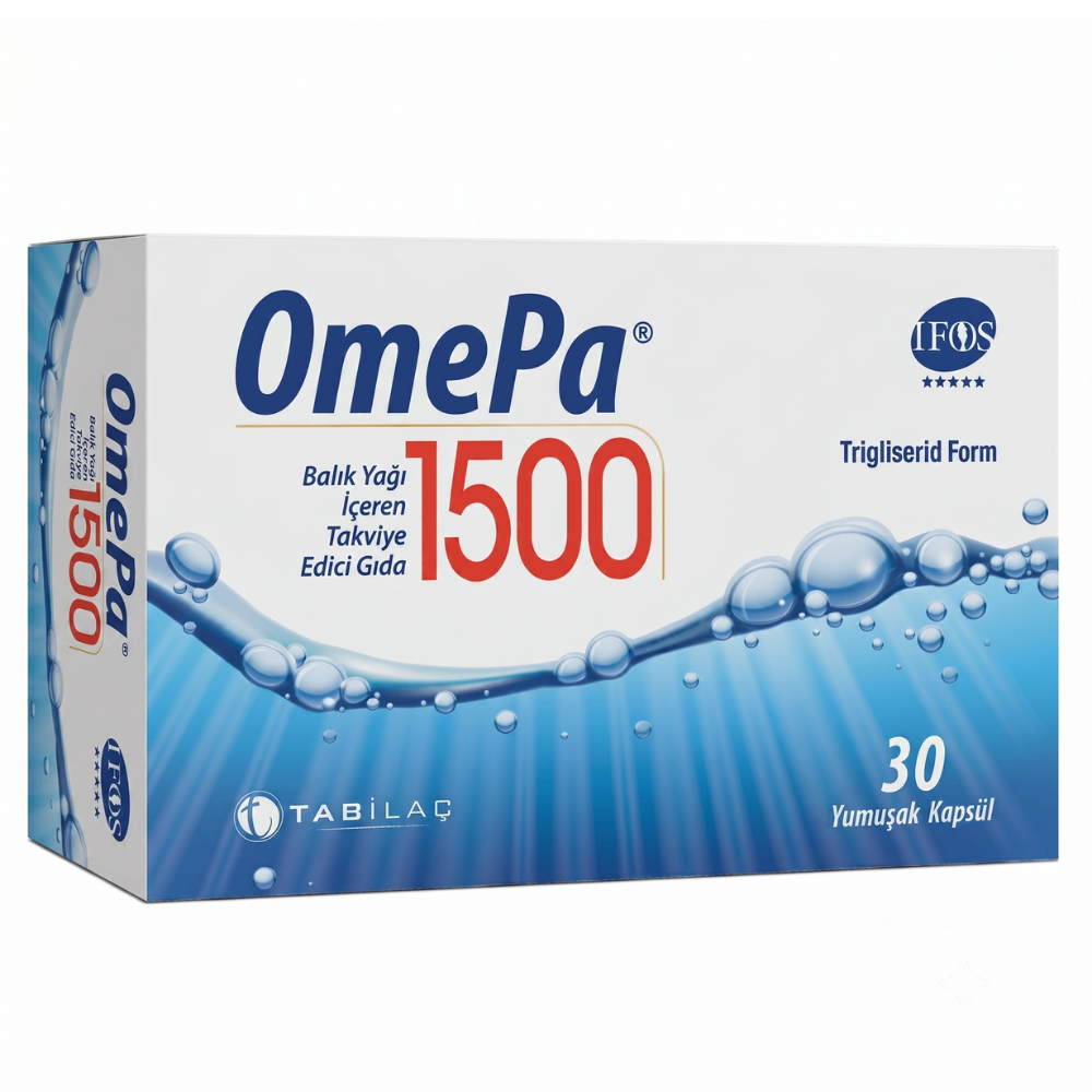 Omepa Balık Yağı 1500 mg 30 Yumuşak Kapsül Fiyatları - Modern Eczane