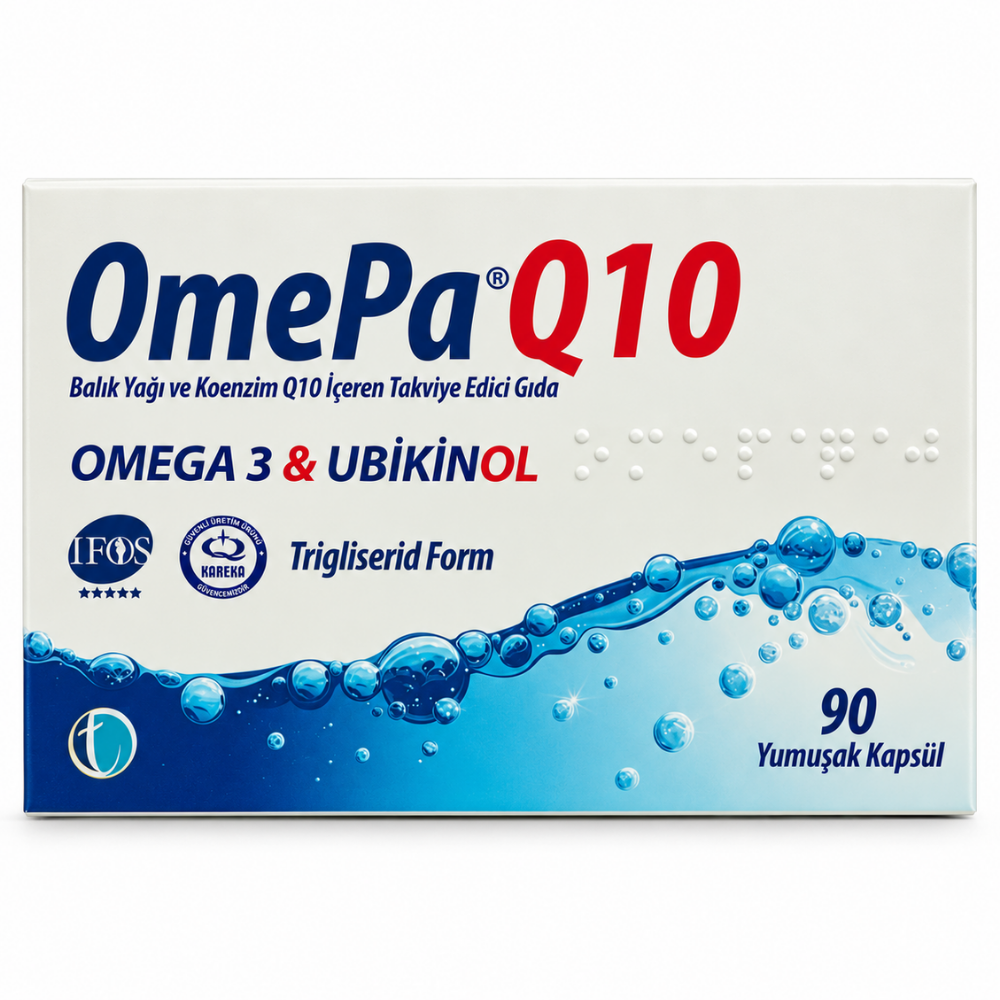 OmePa Q10 Omega 3 ve Ubikinol 90 Kapsül Fiyatları - Modern Eczane