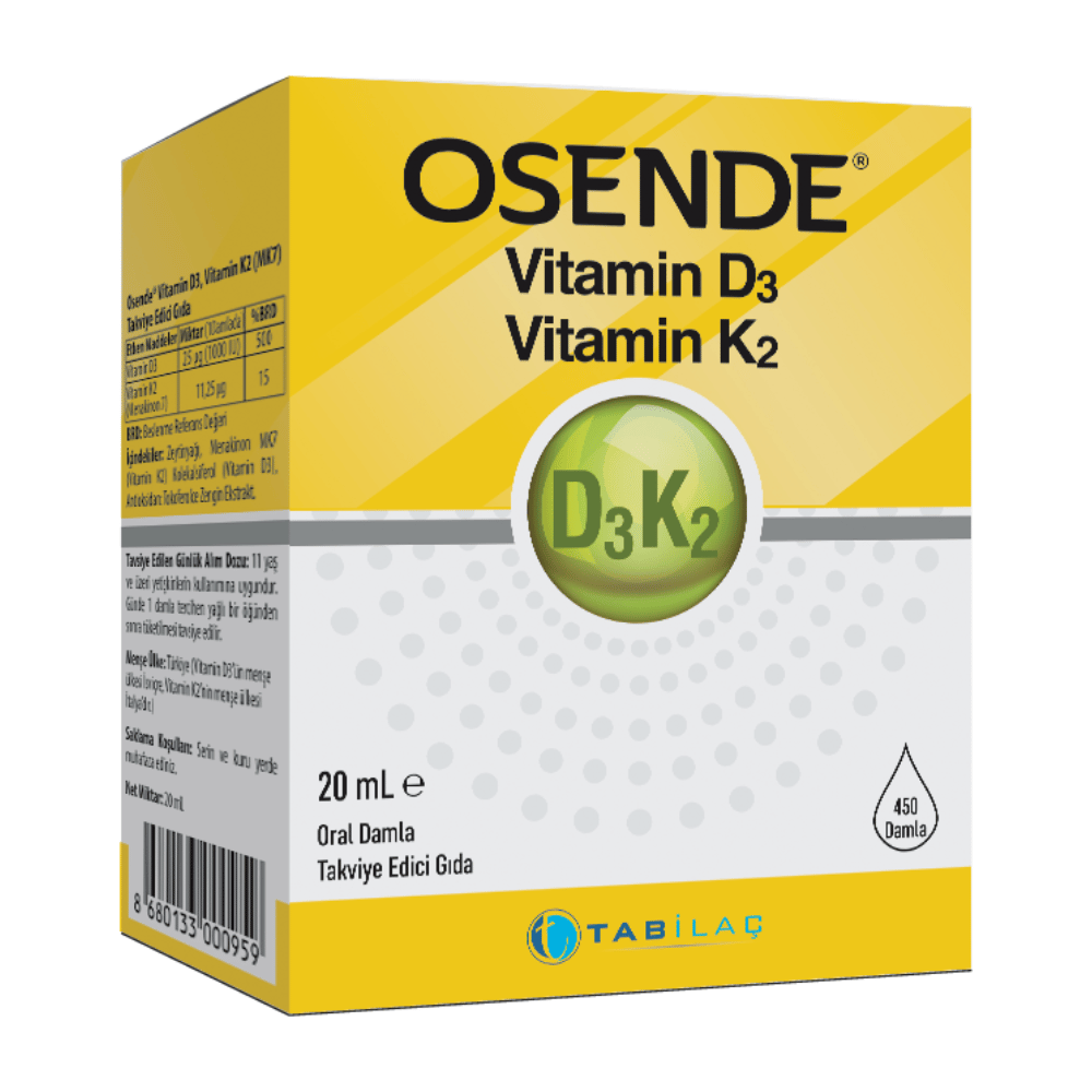 Osende Vitamin D3 K2 Damla 20 ml Fiyatları - Modern Eczane