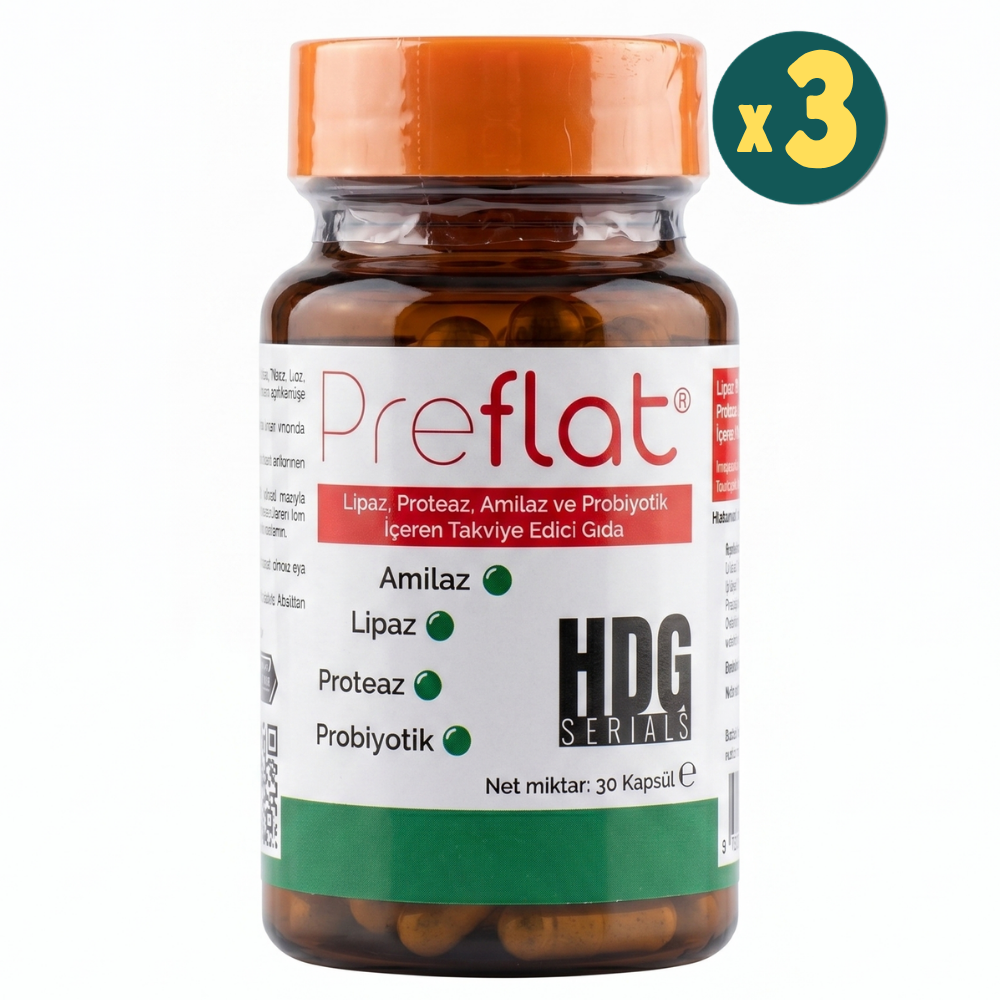 Preflat 30 Kapsül 3 Adet Fiyatları - Modern Eczane
