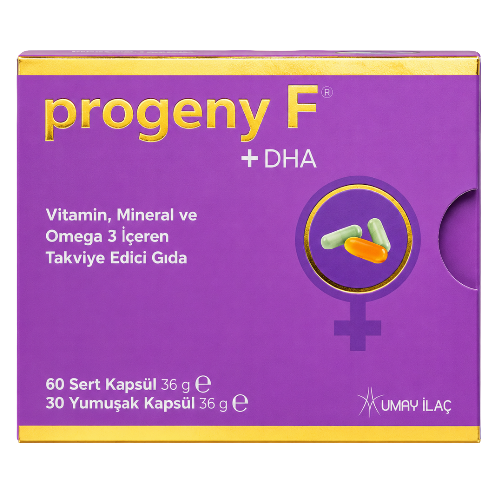 Progeny F + DHA 60 Sert Kapsül + 30 Yumuşak Kapsül Fiyatları - Modern Eczane