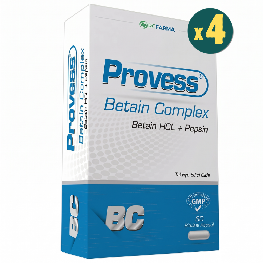 Provess Betain Complex 60 Kapsül 4 Adet Fiyatları - Modern Eczane