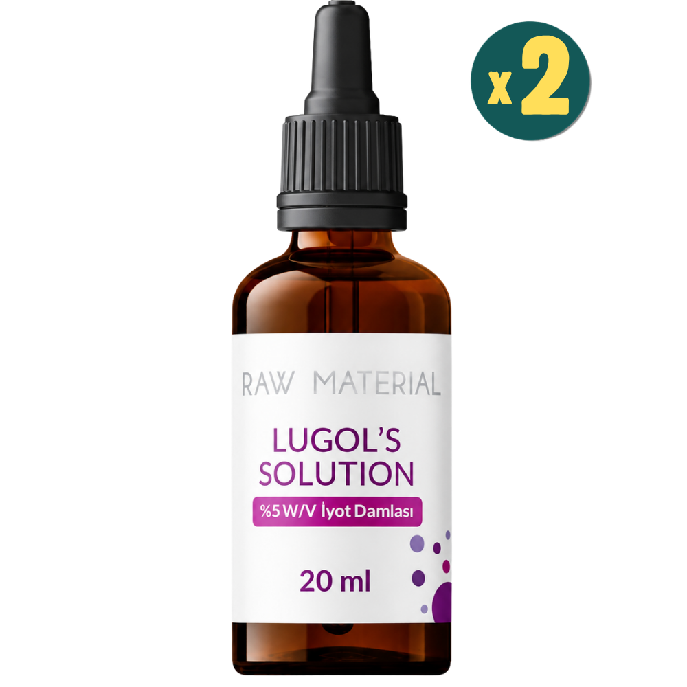 Raw Material Lugol's Solution %5 İyot Damlası 20 ml 2 Adet Fiyatları - Modern Eczane