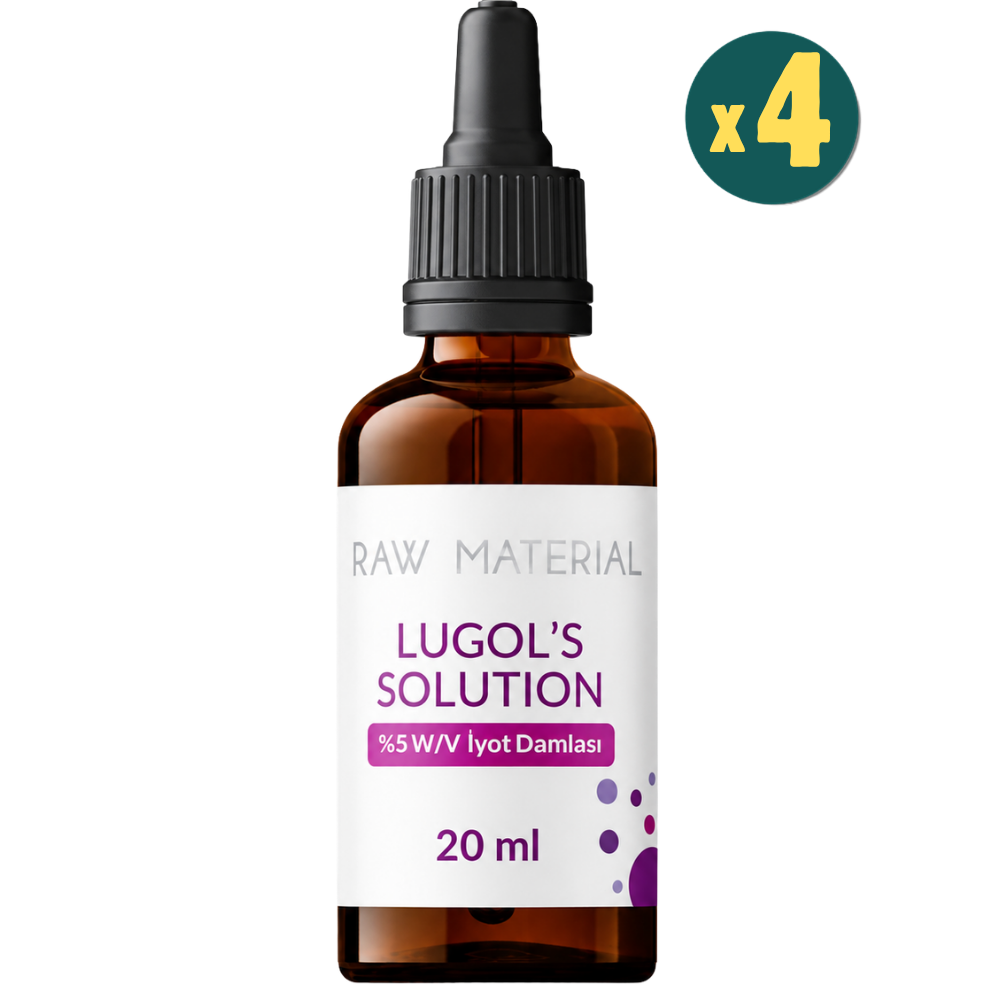 Raw Material Lugol's Solution %5 İyot Damlası 20 ml 4 Adet Fiyatları - Modern Eczane