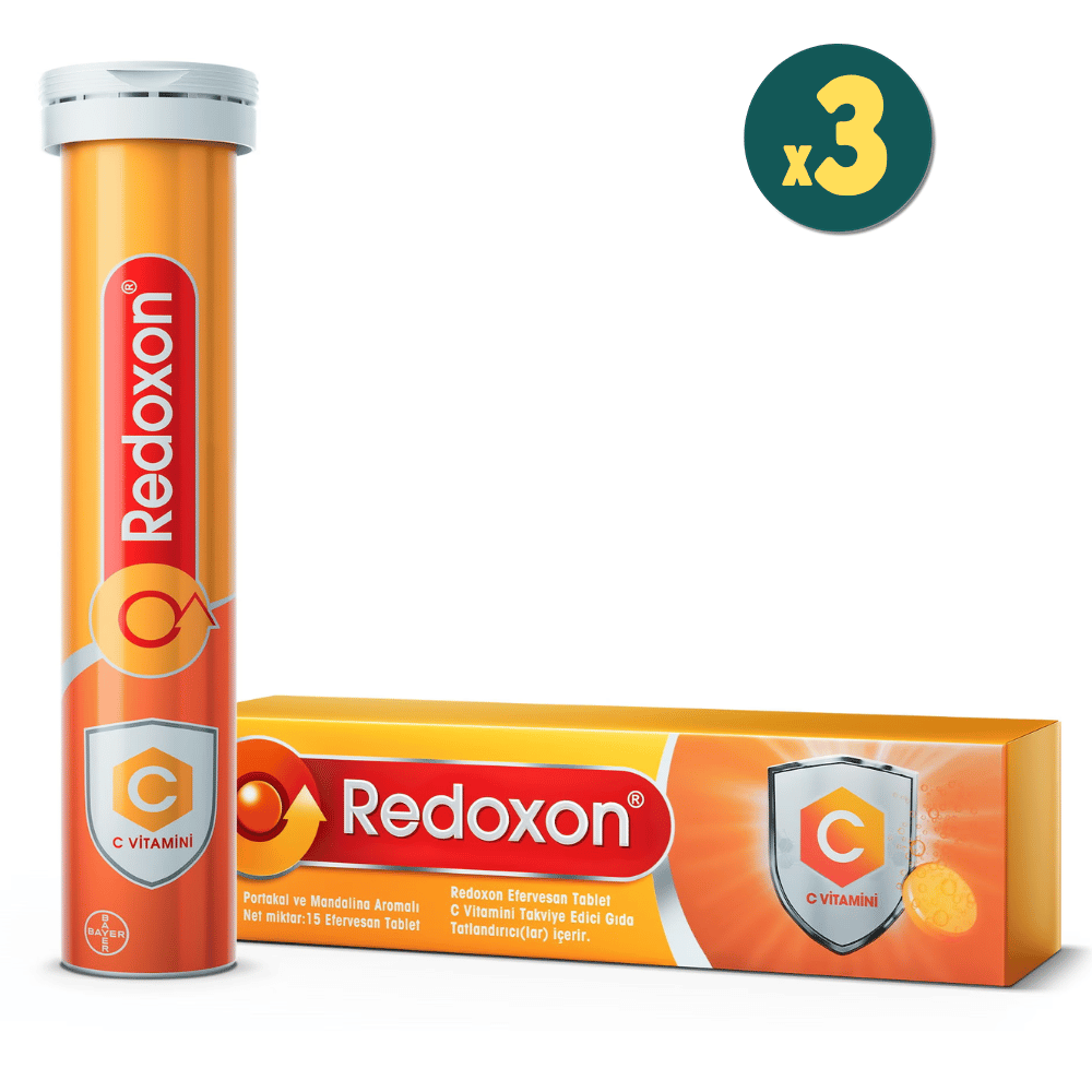 Redoxon Vitamin C 1000 mg Efervesan 15 Tablet 3 Adet Fiyatları - Modern Eczane