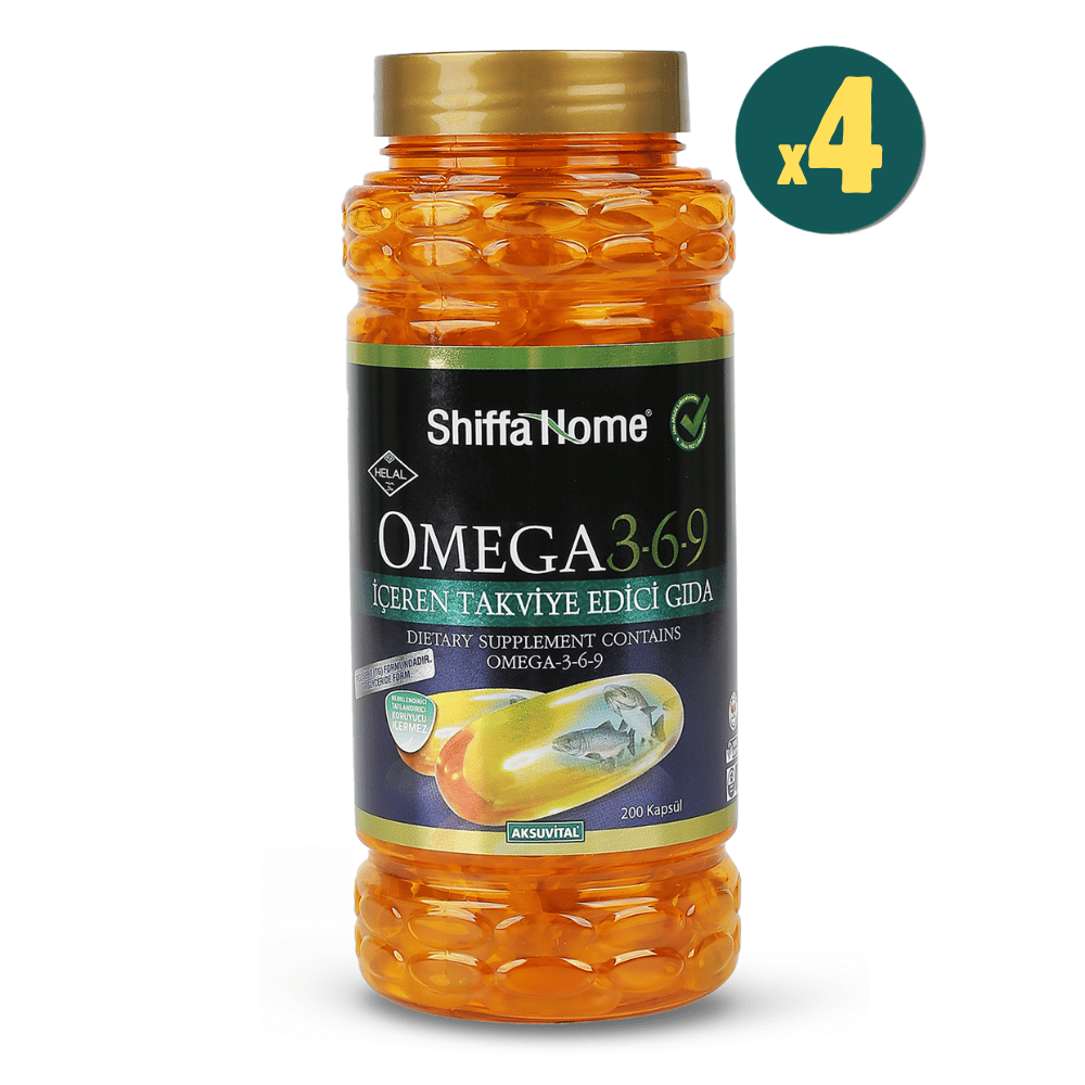 Shiffa Home Omega 3-6-9 1000 mg 200 Kapsül 4 Adet Fiyatları - Modern Eczane