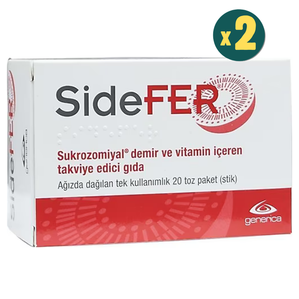 Sidefer 20 Sticks 2 Adet Fiyatları - Modern Eczane