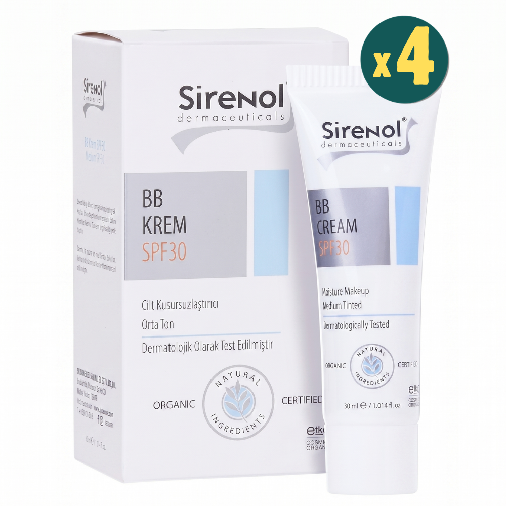 Sirenol SPF30 BB Krem 30 ml 4 Adet Fiyatları - Modern Eczane