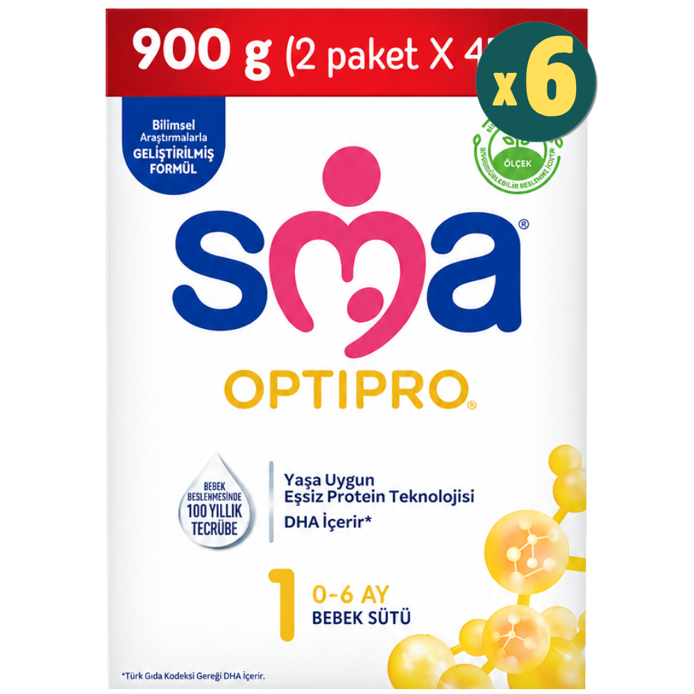 SMA Optipro 1 Devam Sütü 450 gr 2'li 6 Adet Fiyatları - Modern Eczane