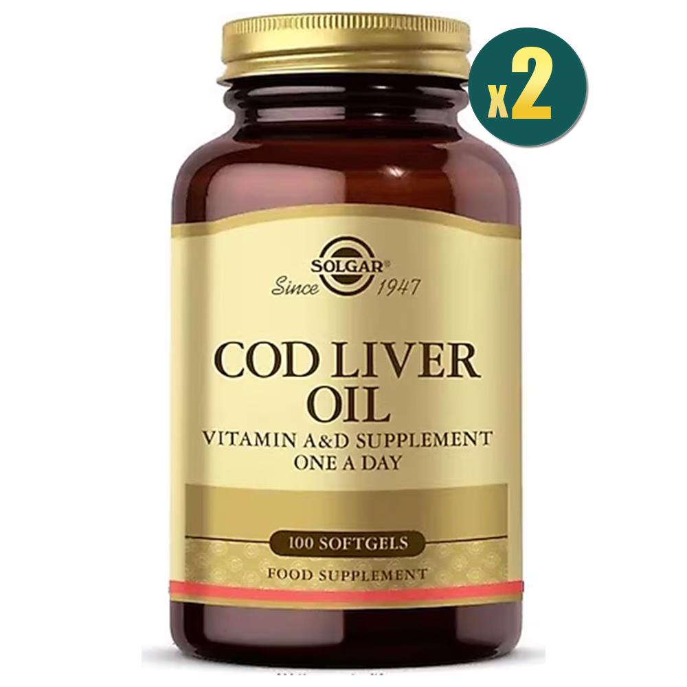 Solgar Cod Liver Oil 100 Kapsül 2 Adet Fiyatları - Modern Eczane