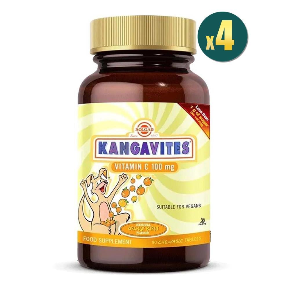 Solgar Kangavites Chewable Vitamin C 100 mg 4 Adet Fiyatları - Modern Eczane