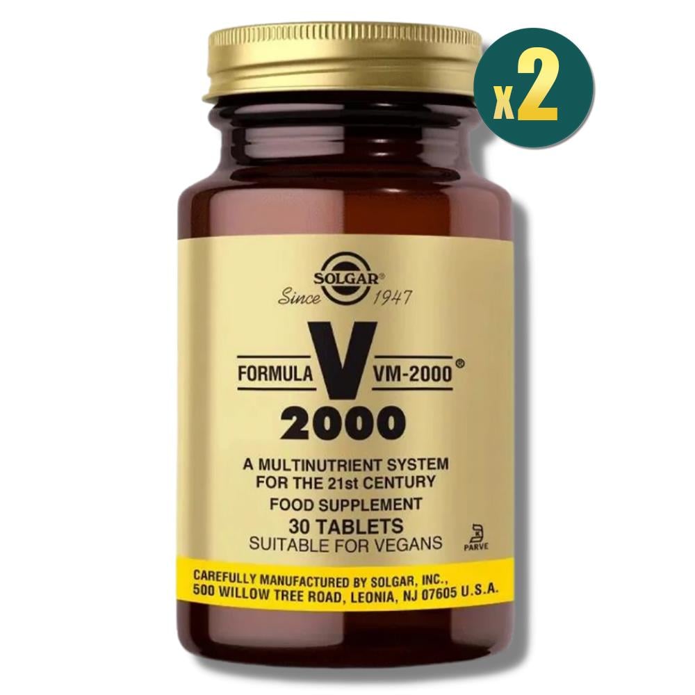 Solgar VM 2000 Multivitamin 30 Tablet 2 Adet Fiyatları - Modern Eczane