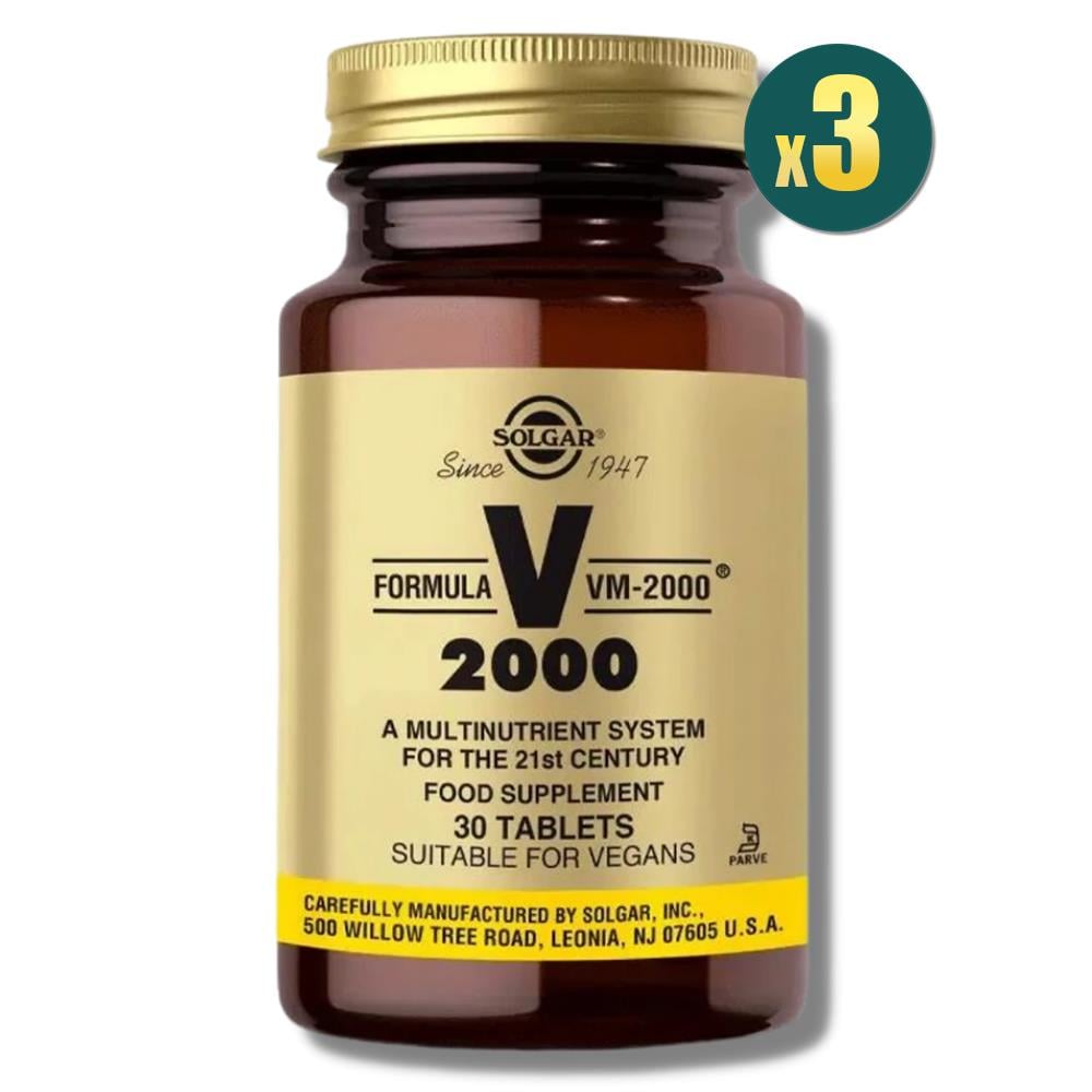 Solgar VM 2000 Multivitamin 30 Tablet 3 Adet Fiyatları - Modern Eczane