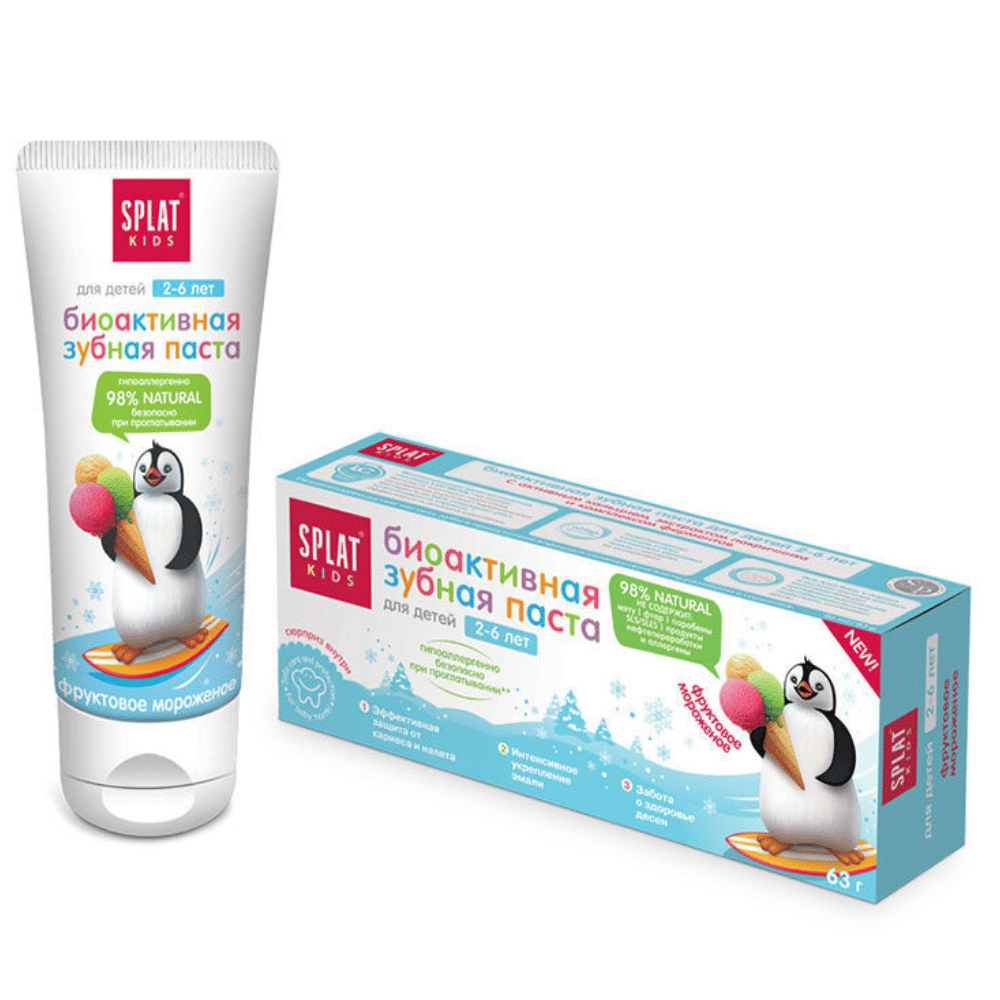 Splat Kids Meyveli Dondurma Tadında 2-6 Yaş Arası Doğal Diş Macunu 50 ml Fiyatları - Modern Eczane