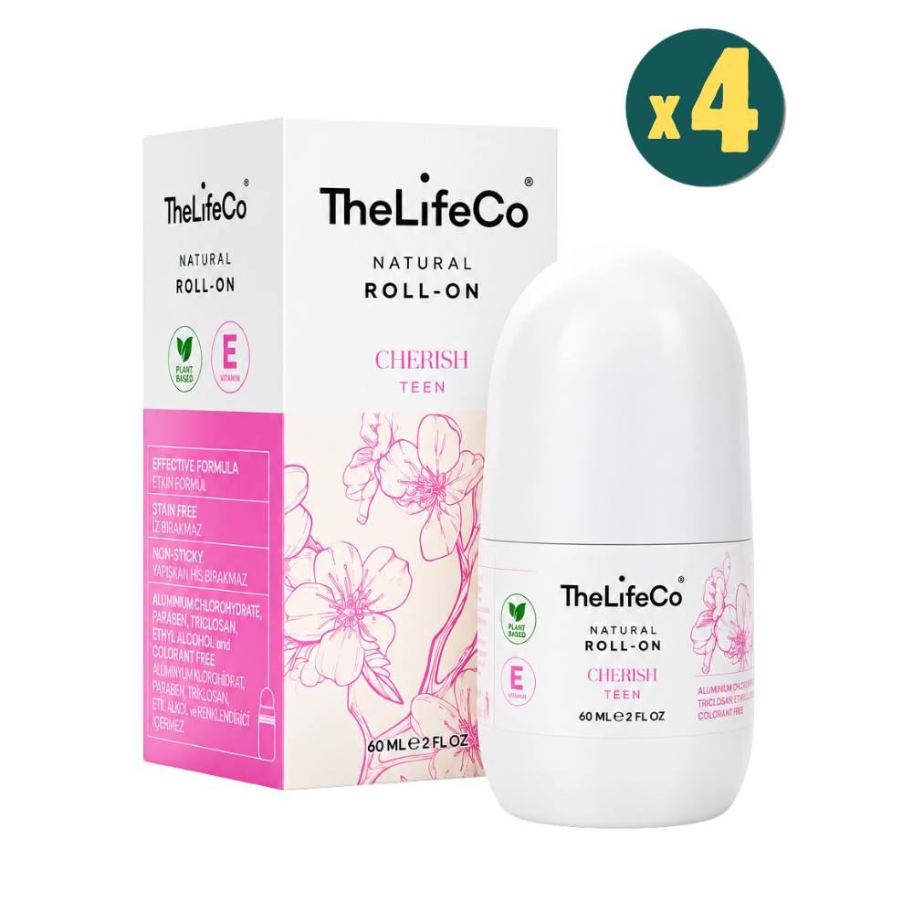 TheLifeCo Doğal Roll-On Deodorant Cherish 60 ml 4 Adet Fiyatları - Modern Eczane
