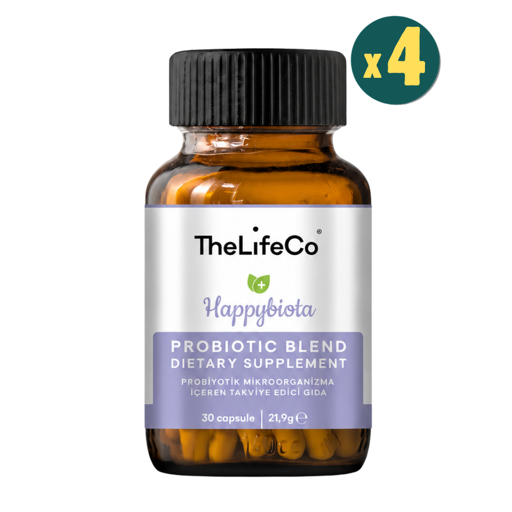 TheLifeCo Happybiota Probiyotik Alerji 30 Kapsül 4 Adet Fiyatları - Modern Eczane