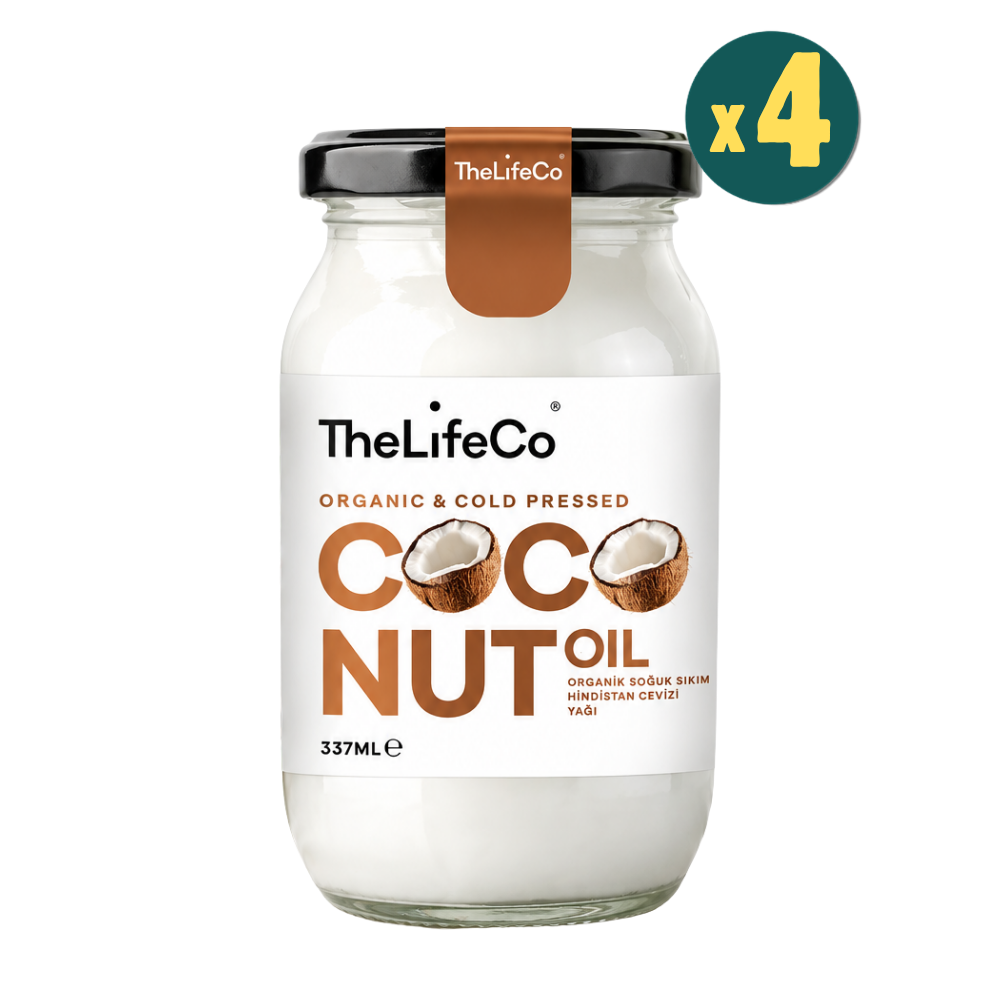 TheLifeCo Organik Hindistan Cevizi Yağı 337 ml 4 Adet Fiyatları - Modern Eczane