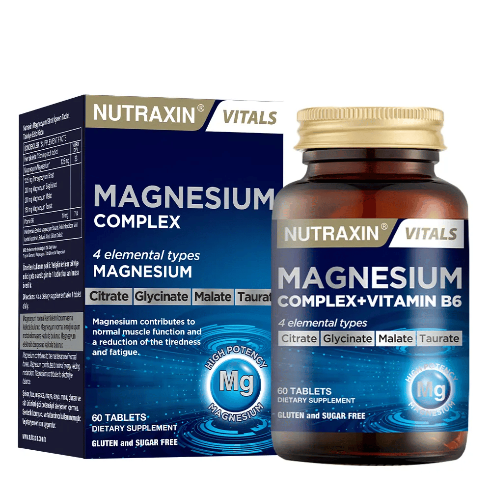 Toptan Nutraxin Magnesium Complex 60 Tablet – Modern Eczane