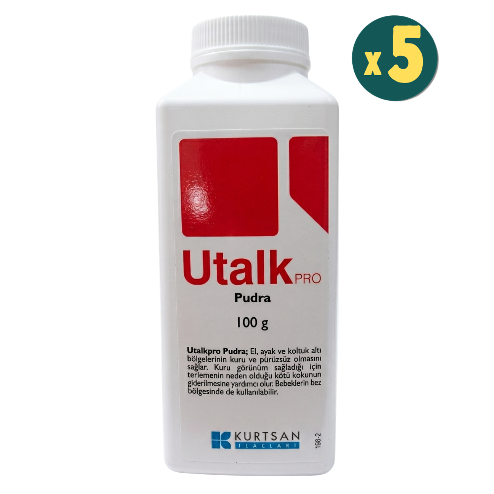 Utalk Antibakteriyel Bebek Pudrası 100 gr 5 Adet Fiyatları - Modern Eczane