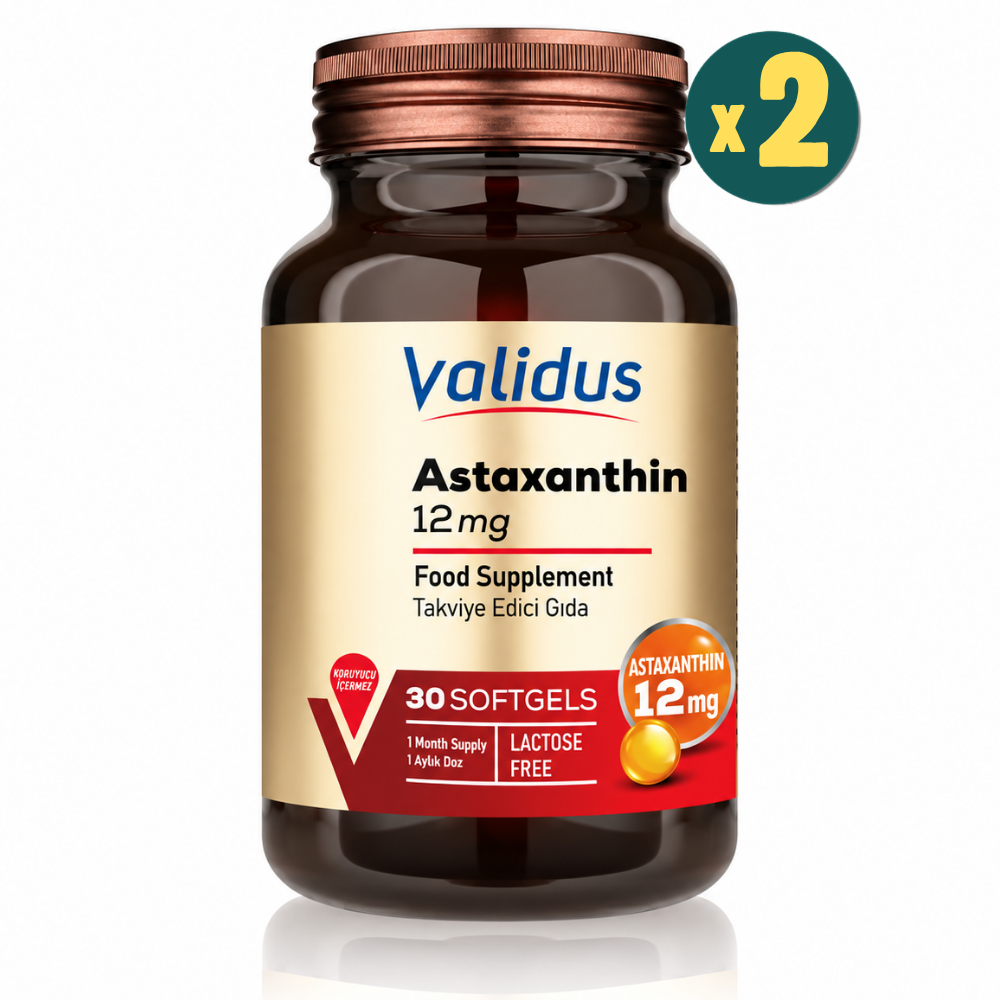 Validus Astaksantin 12 mg 30 Softgels 2 Adet Fiyatları - Modern Eczane