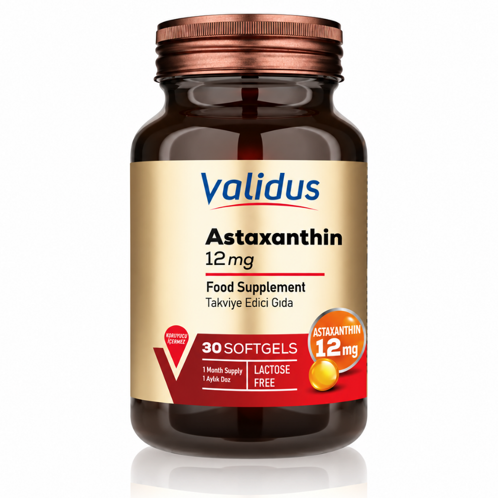 Validus Astaksantin 12 mg 30 Softgels Fiyatları - Modern Eczane