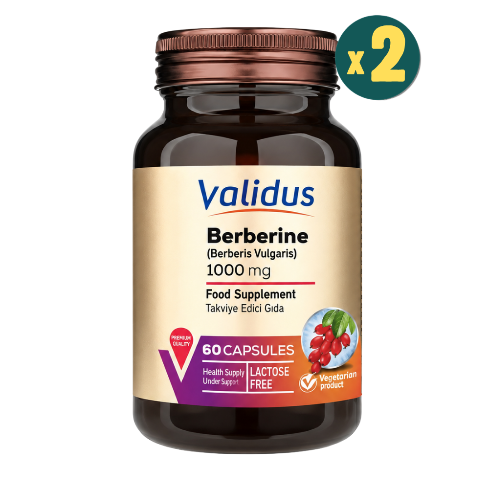 Validus Berberin 1000 mg 60 Kapsül 2 Adet Fiyatları - Modern Eczane