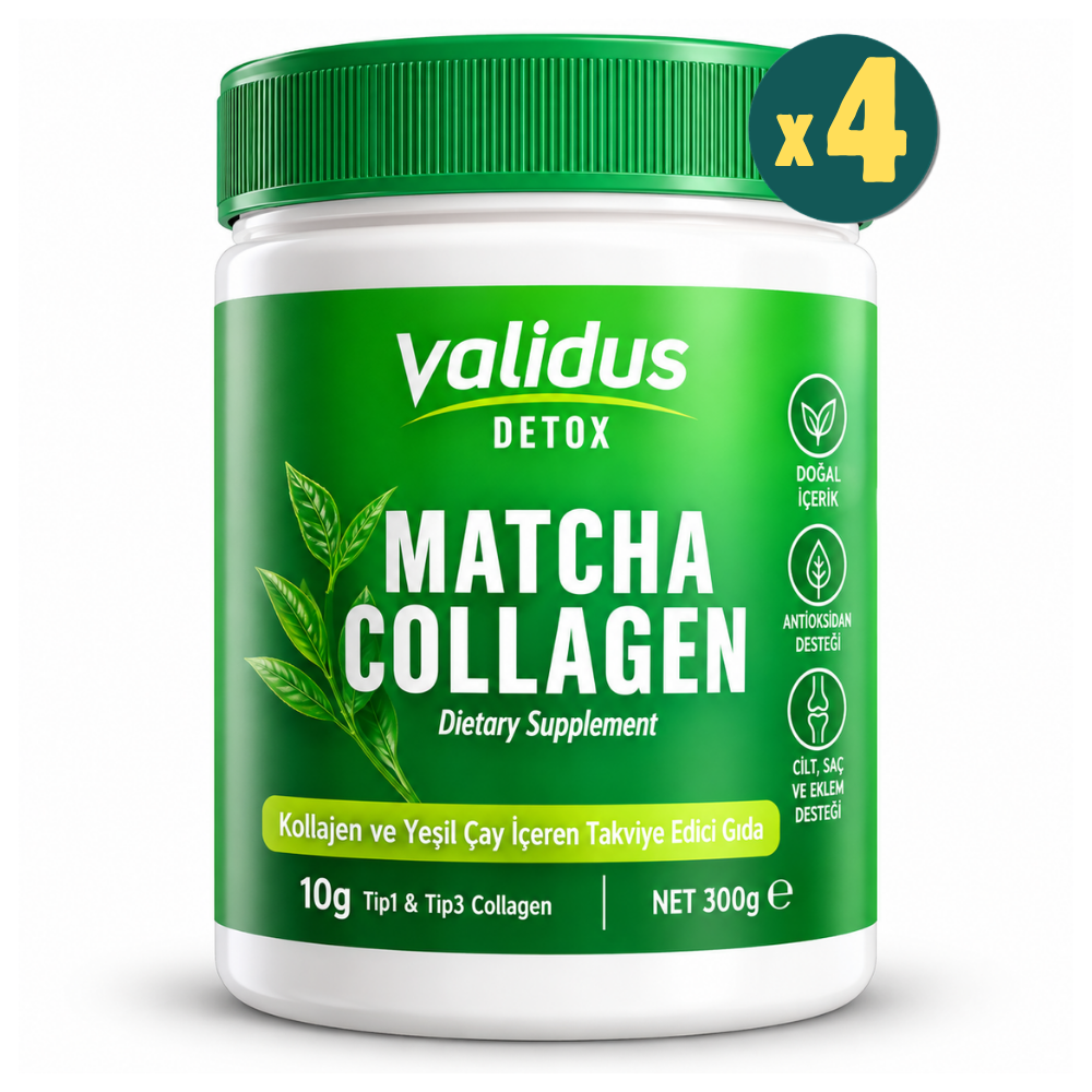 Validus Collagen Peptides + Matcha Powder 300 g 4 Adet Fiyatları - Modern Eczane