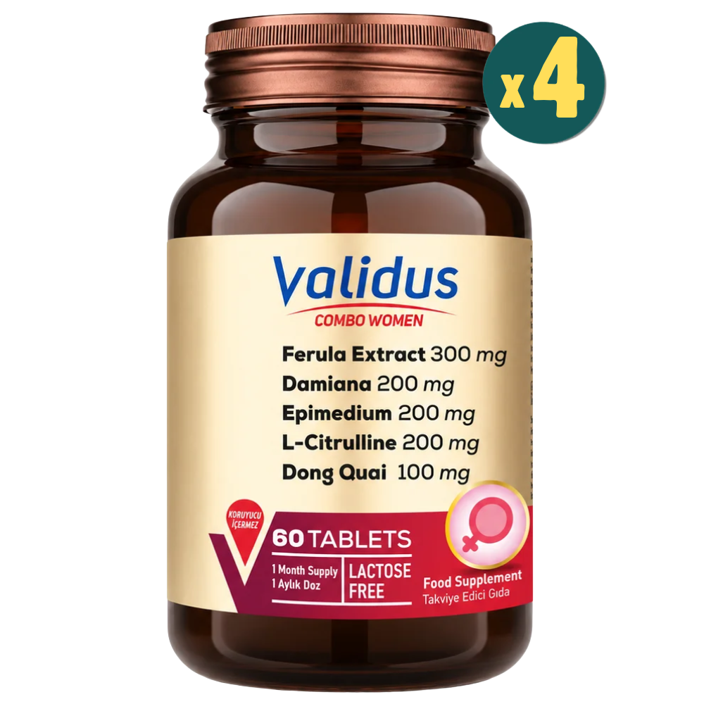 Validus Combo Women Epimedium Damiana 60 Tablet 4 Adet Fiyatları - Modern Eczane