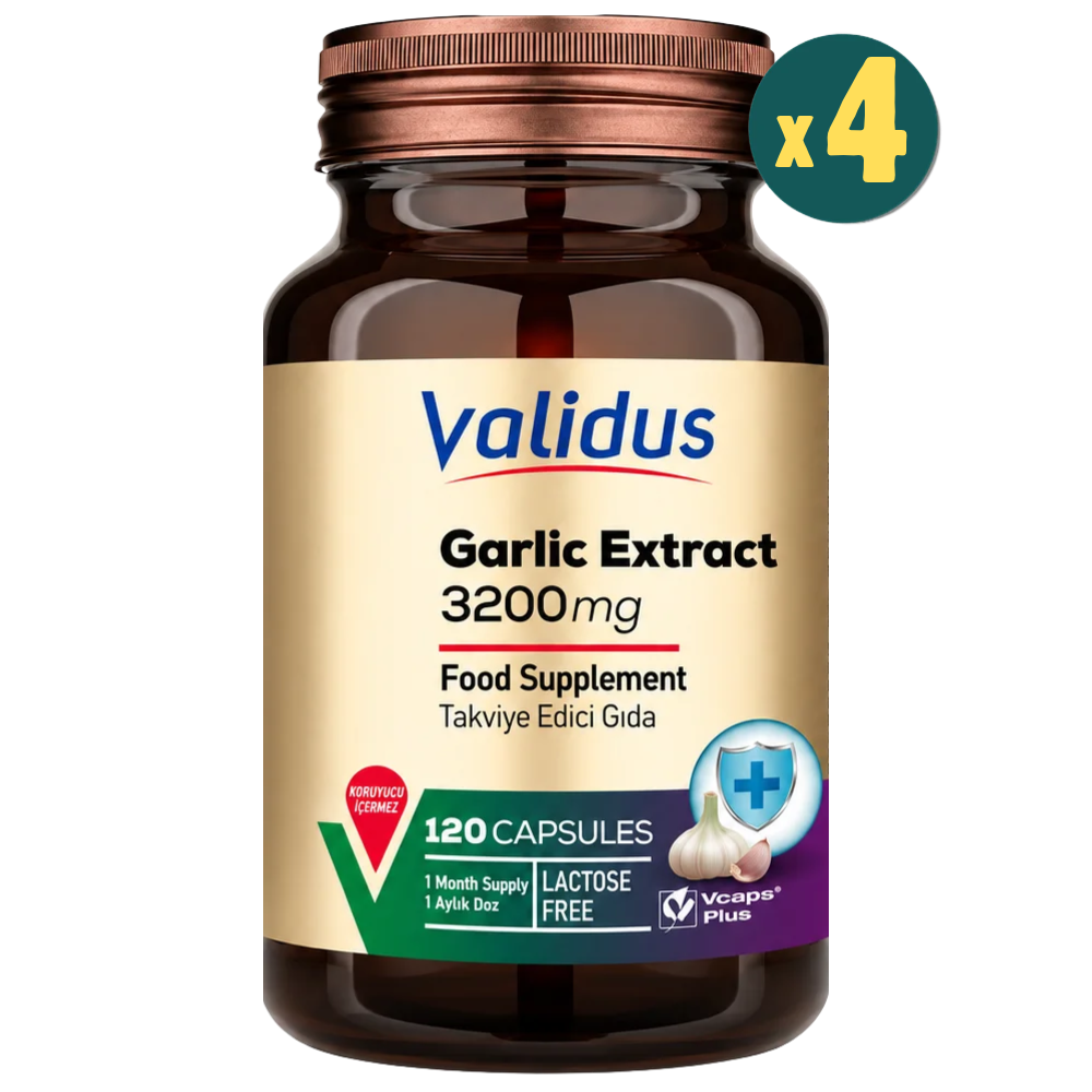 Validus Garlic 3200 mg 120 Kapsül 4 Adet Fiyatları - Modern Eczane